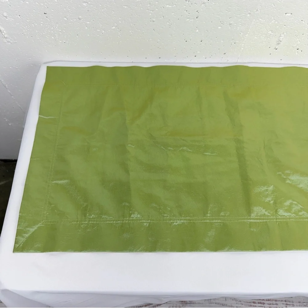 100% Silk Multi Colored Patchwork Chinese Table Cloth 16.7 x 75 Inches
